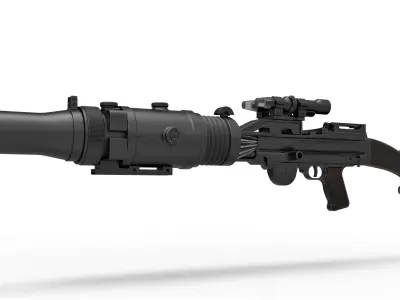 Stormtrooper Heavy Blaster T-21B from Star Wars 3D model