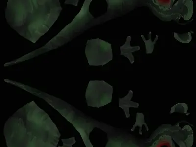 dinosaurs model textured 3D model