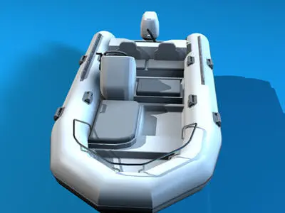 Zodiac boat 3D model