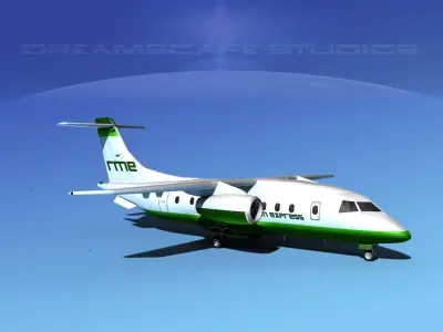Dornier 328Jet Rocky Mountain Express 3D model
