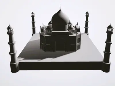 Taj mahal 3D print model