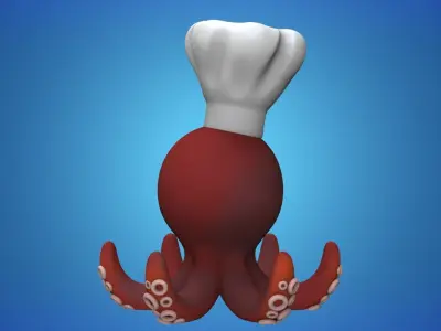 Octopus planter 3- STL for 3D Printing 3D print model