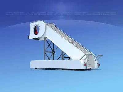 Airport Stairs Eastern 1 3D model