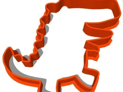 Combo 3 Dinosaur Cookie cutter 3D print model