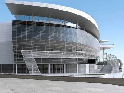 Warriors Arena Stadium Low-poly 3D model