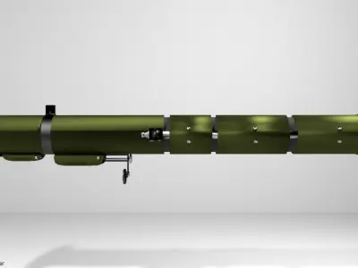 Rocket Launcher - Shoulder-fired - AT-4 3D model