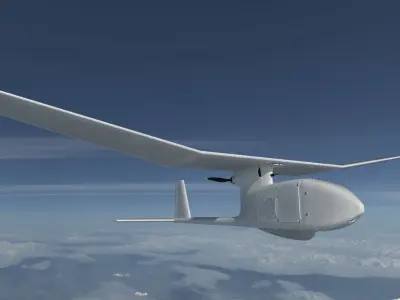 AeroVironment RQ-11 Raven  Low-poly 3D model