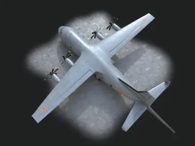 Chinese NAVY KQ200 Anti submarine aircraft Gaoxin 6 Low-poly 3D model