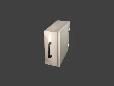 Old panel electric Low-poly 3D model