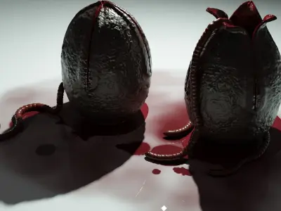 Monster egg Free low-poly 3D model