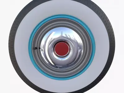 Generic 40s Car Wheel 3D model