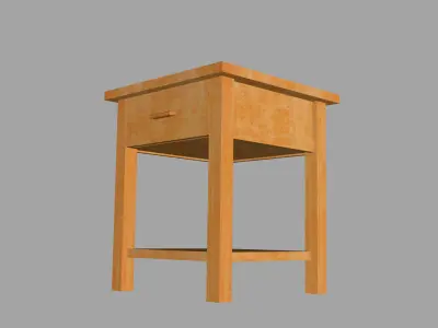 Bedside table Free low-poly 3D model order