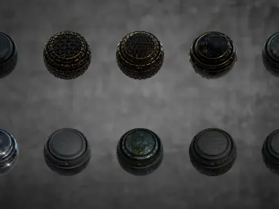 120 Metal Smart Materials 3D model