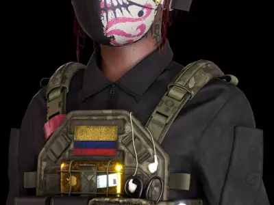 Character Low-poly 3D model