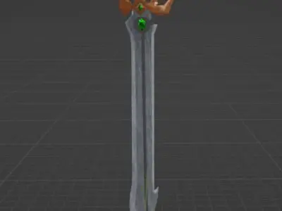 Magic Sword - High Poly Free low-poly 3D model