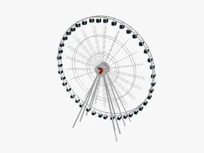 South Bank Eye Low-poly 3D model