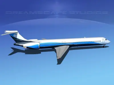 Douglas MD-80 Corporate 3 3D model