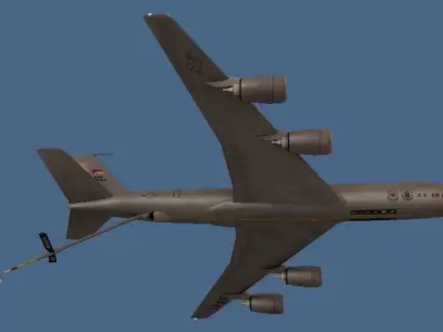 KC-135 bomber for gta san andreas Low-poly 3D model