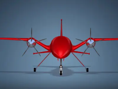 Bayraktar Akinci  UCAV Drone 3D model
