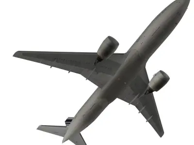 Boeing 777-200ER Air France 3D model