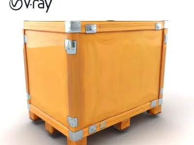 Heavy-duty Furniture Transport Crate model pack Low-poly 3D model
