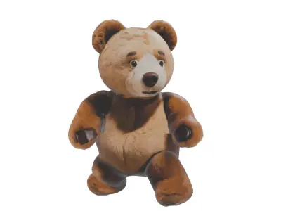 Teddy Bear Rigged and Animated Low-poly 3D model