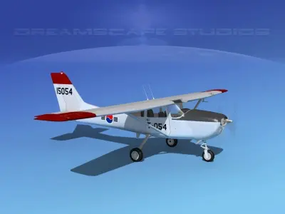 Cessna T-41 Mescalero Korean AF 3D model