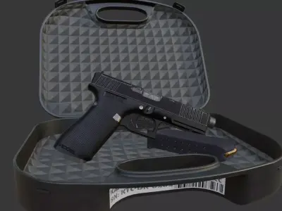 Kama Duty Handgun Low-poly 3D model