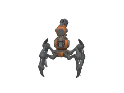 Sci-Fi Turret Robot 3D model