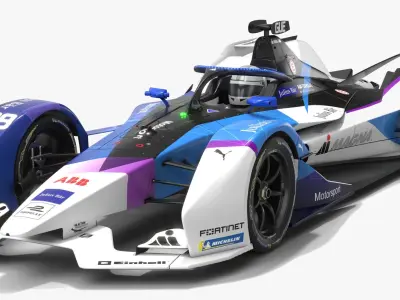 Andretti Motorsport Formula E Season 2020 2021 Race Car 3D model