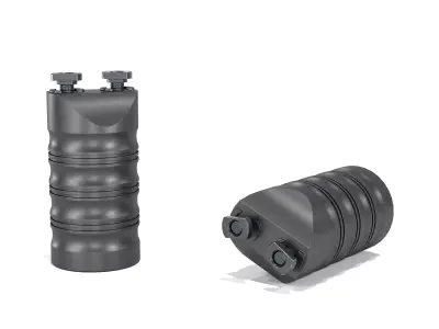 Arisaka Vertical Grip Foregrip Low-poly 3D model