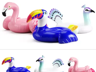 Inflatable Floats Birds 3D model