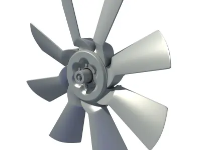 Model of Engine Cooling Fan 3D model