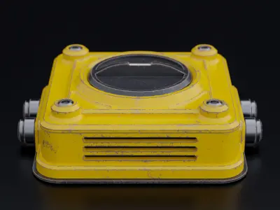 Factory Electrical Switch 11x11x4 Low-poly 3D model