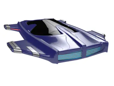 Hover car H3 3D model