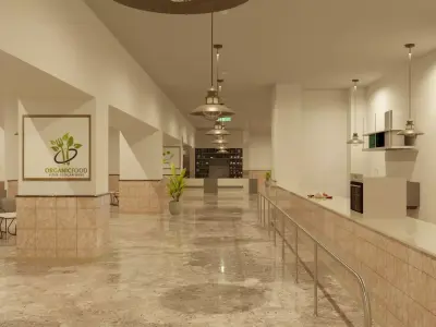 Hospital cafeteria 3d model 3D model