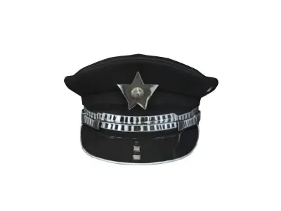 Basic Badge Hat 3D model