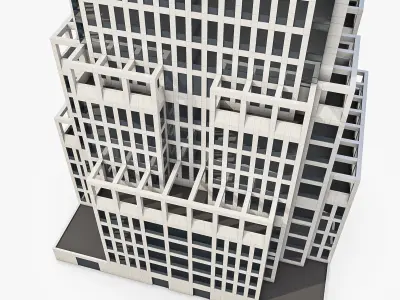 High-rise Office Building 01 Low-poly 3D model