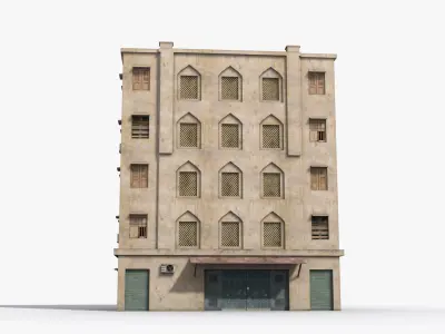 Arab Middle East Building x21 Low-poly 3D model