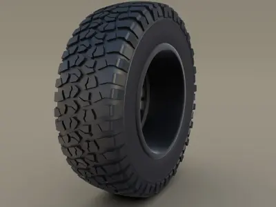 Kahn Wheel BF Goodrich Tire 3D model