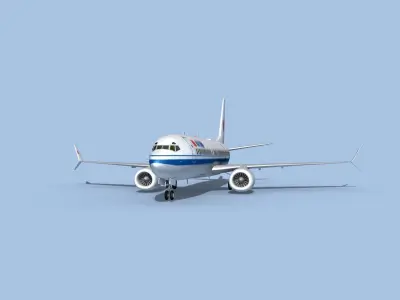 Boeing 737-800 Max Air China 3D model