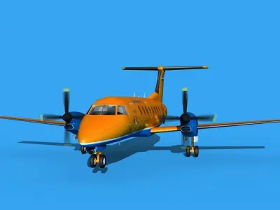 Embraer EMB120 RegionAvia RU 3D model