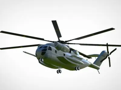 Sikorsky CH53-E Super Stallion helicopter 3D model