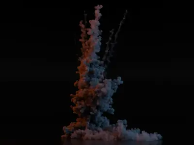 Airstrike Explosion 3D model