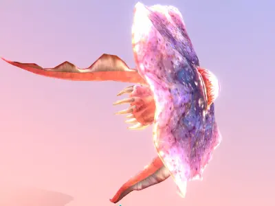 JellyFish seaMonster Mythical Creature Animation 3D model