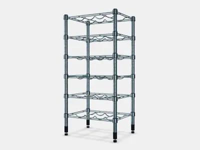 OMAR Bottle shelf Low-poly 3D model