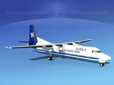 Fokker F-60 Air UK 2 3D model