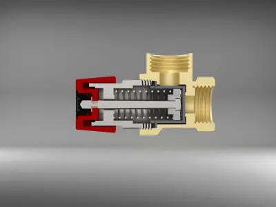 Pressure relief valve 3D model