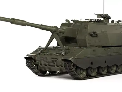 Self-Propelled Howitzer 2S35 Coalition-SV 2015 3D model