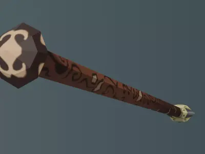 Stylized Spear Low-poly 3D model